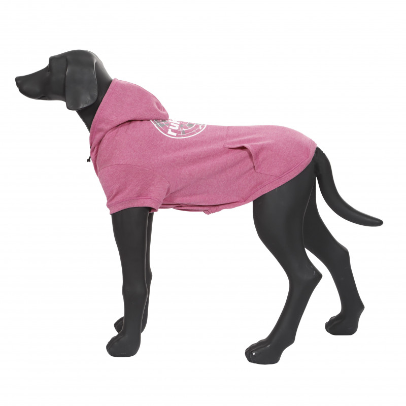 Rukka Pets Hoody College honden sweatshirt, roze