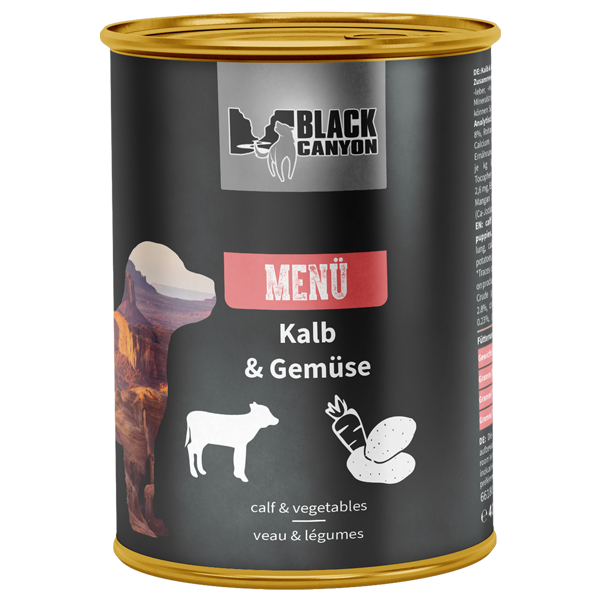 Black Canyon Dog "Menu voor Puppy" - Kalf & Groenten