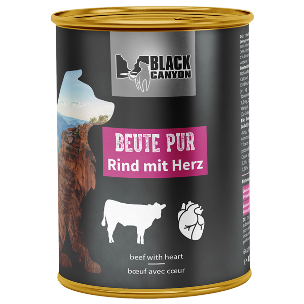 Black Canyon Dog "Beute Pur" - Rund met Hart