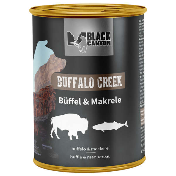 Black Canyon "Buffalo Creek" Makreel & Buffel 410g