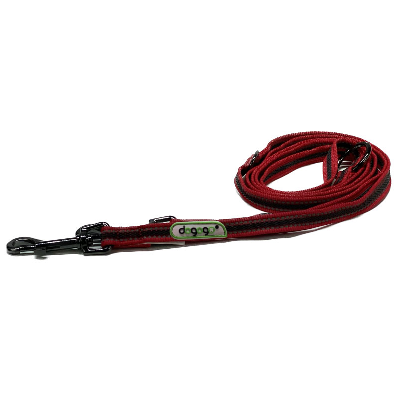 Dogogo verstelbare antislip riem 14mm rood