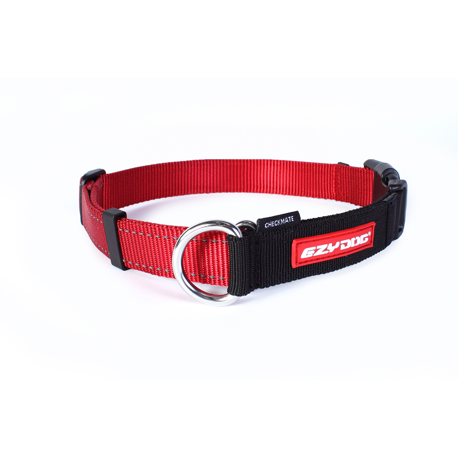 EzyDog Checkmate Halsband Rood