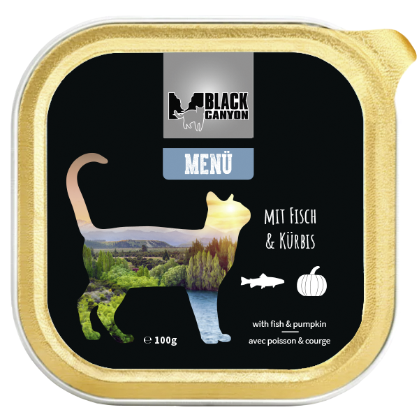 Black Canyon Cat Menu met Vis & Pompoen