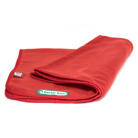 Doctor Bark zachte fleece deken tomaat rood