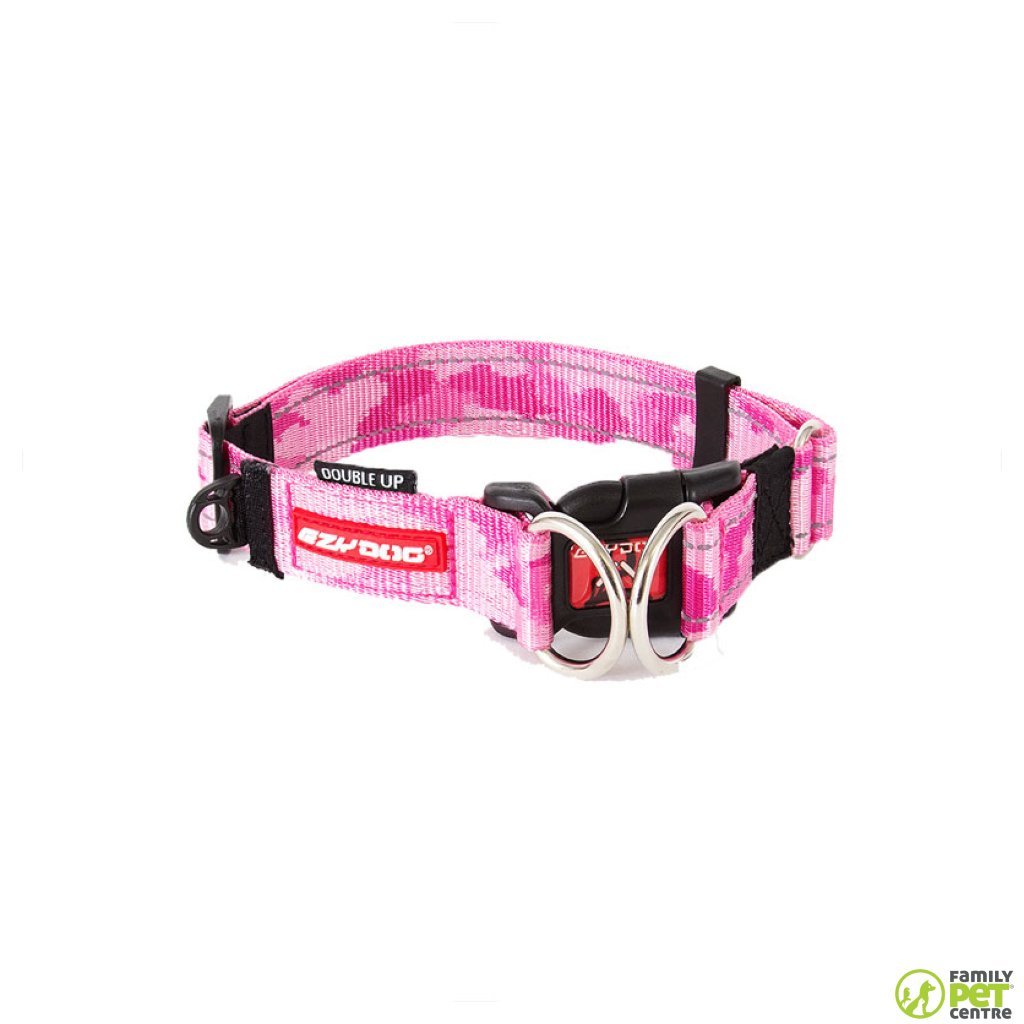 EzyDog Double Up Halsband Pink Camo