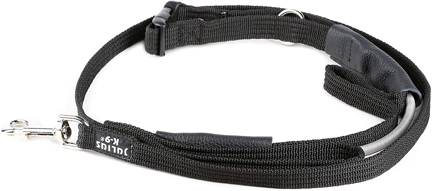 Julius K9 Honden joggingriem zwart 19 m maat 0