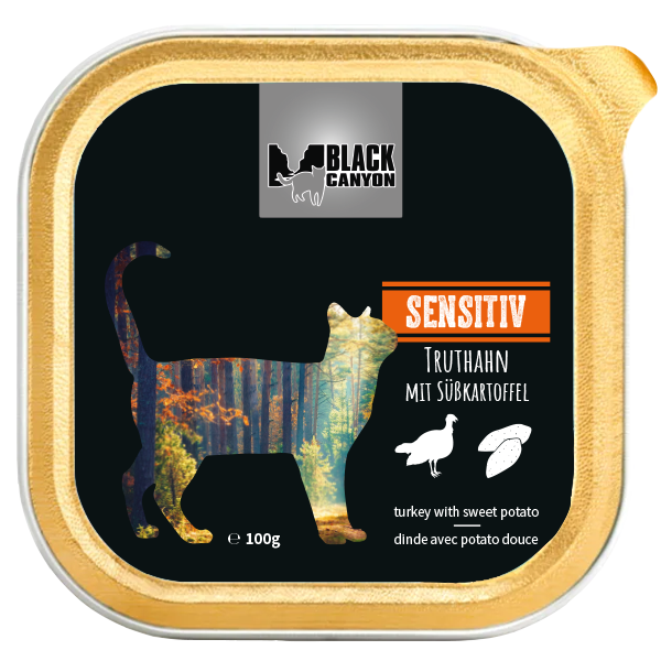 Black Canyon Cat Sensitiv Kalkoen 100g